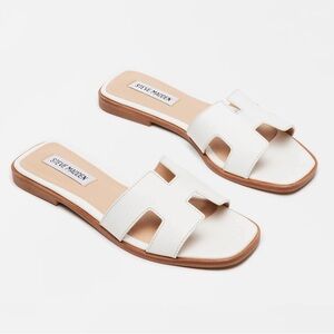 Steve Madden Hadyn White Sandals